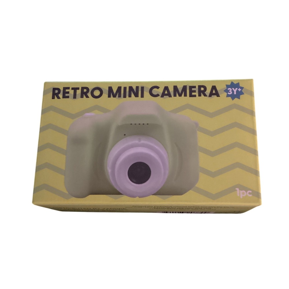 Retro Mini Digital Camera for Kids 3 Years‎ Old Up Yellow  Toy Camera